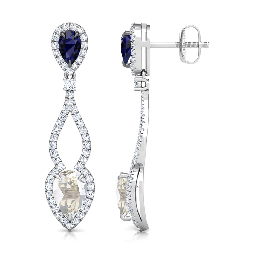 Amara Floret Gemstone Drop Earrings