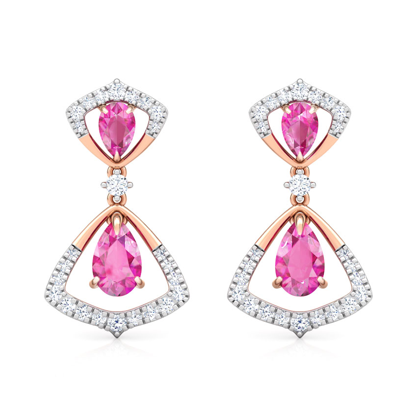 Arwa Floret Gemstone Drop Earrings Arwa Floret Gemstone Drop Earrings