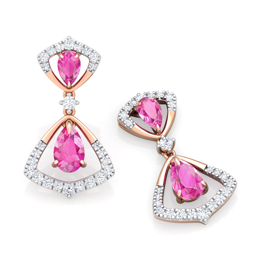 Arwa Floret Gemstone Drop Earrings Arwa Floret Gemstone Drop Earrings