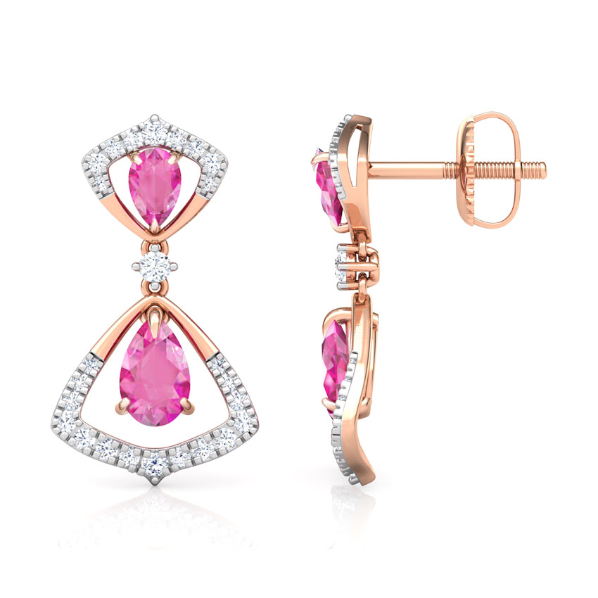 Arwa Floret Gemstone Drop Earrings Arwa Floret Gemstone Drop Earrings