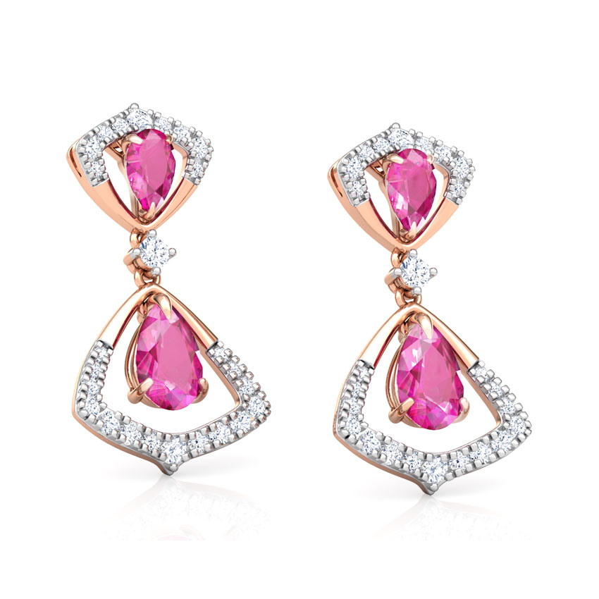 Arwa Floret Gemstone Drop Earrings Arwa Floret Gemstone Drop Earrings