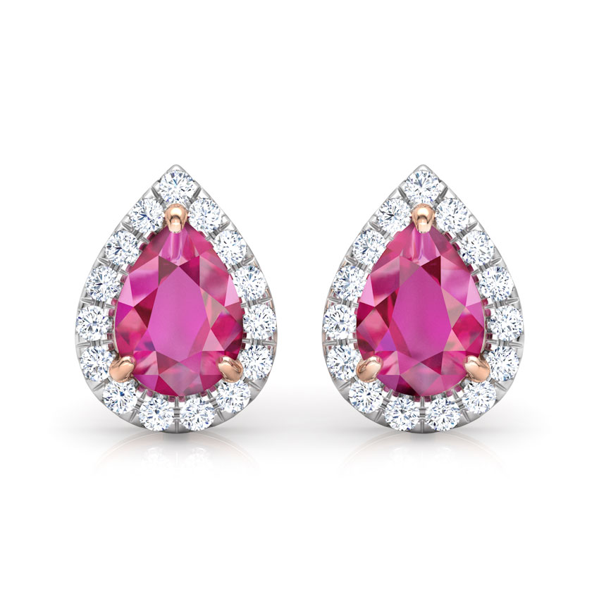 Zaina Bloom Gemstone Stud Earrings Zaina Bloom Gemstone Stud Earrings