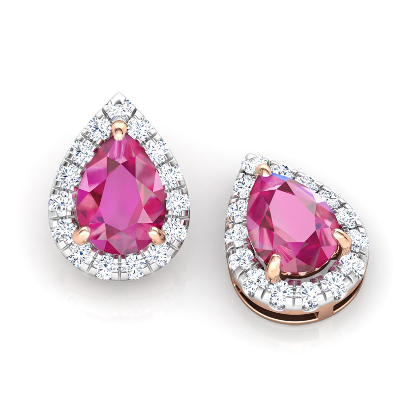 Zaina Bloom Gemstone Stud Earrings Zaina Bloom Gemstone Stud Earrings