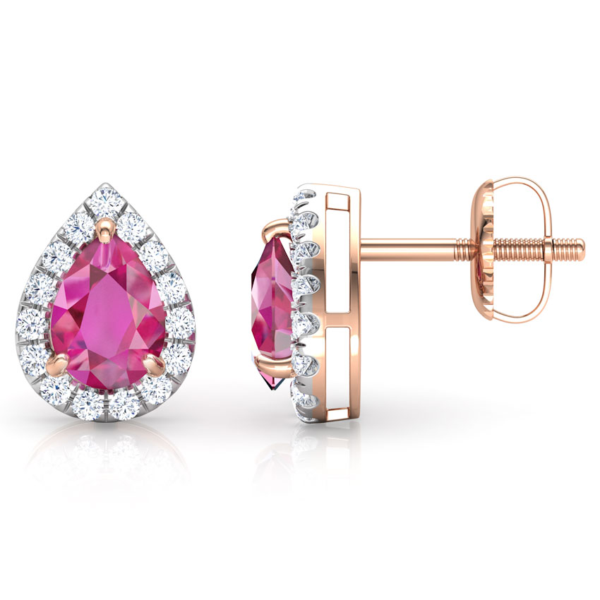 Zaina Bloom Gemstone Stud Earrings Zaina Bloom Gemstone Stud Earrings