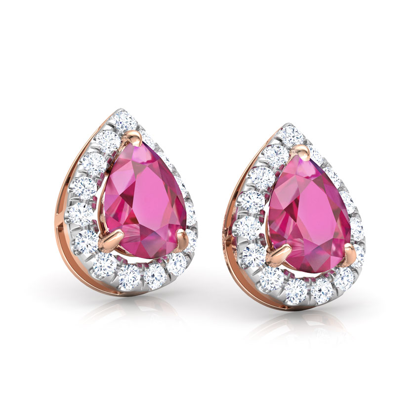 Zaina Bloom Gemstone Stud Earrings Zaina Bloom Gemstone Stud Earrings