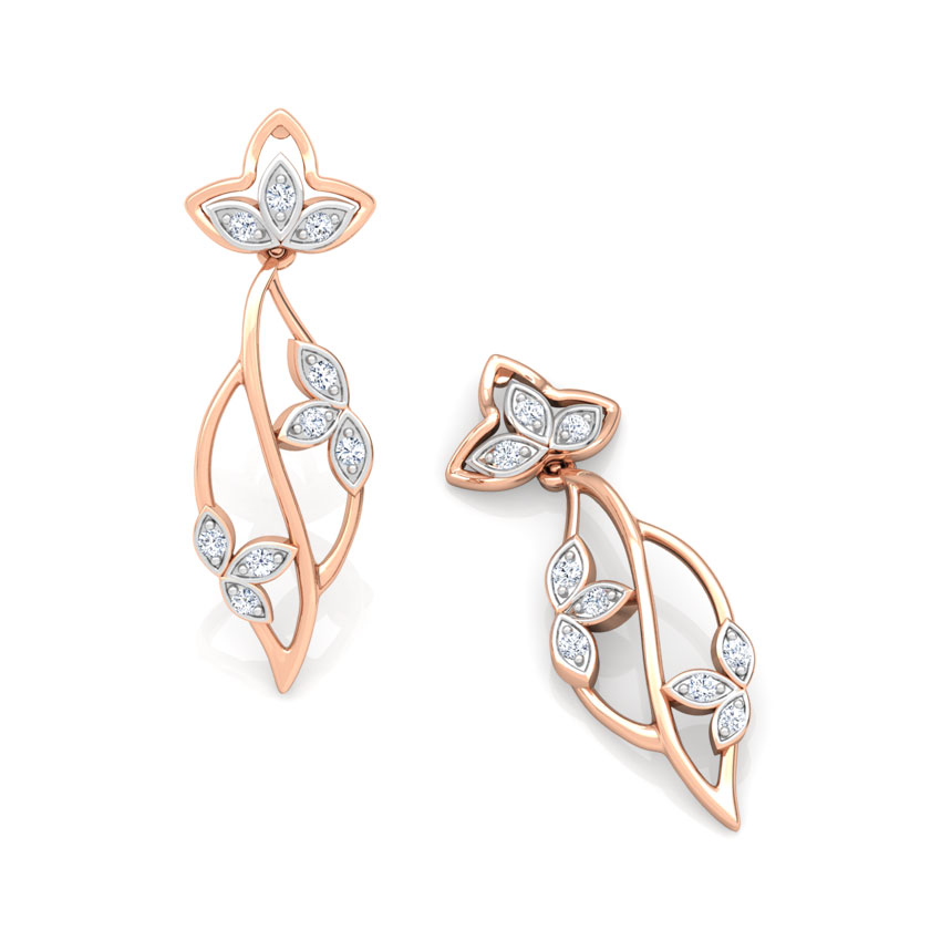Glowing Petals Diamond Drop Earrings Glowing Petals Diamond Drop Earrings