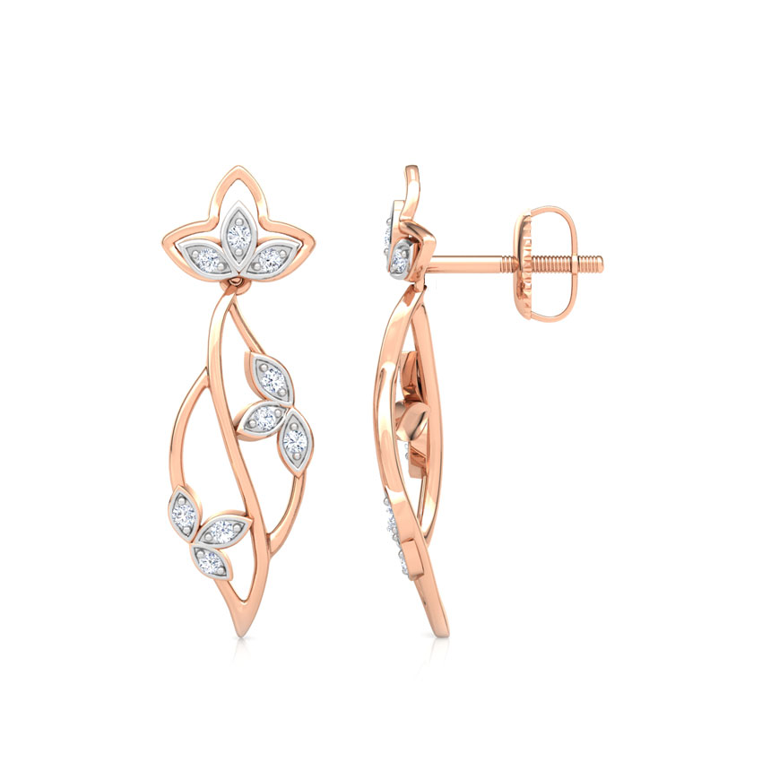 Glowing Petals Diamond Drop Earrings Glowing Petals Diamond Drop Earrings
