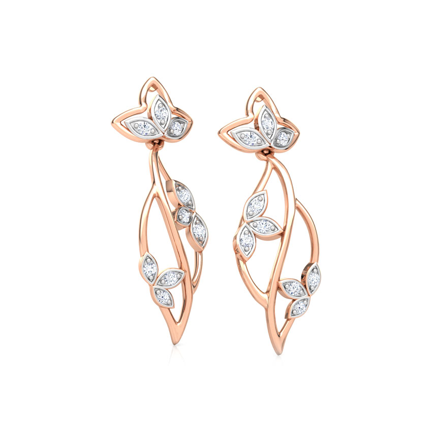 Glowing Petals Diamond Drop Earrings Glowing Petals Diamond Drop Earrings