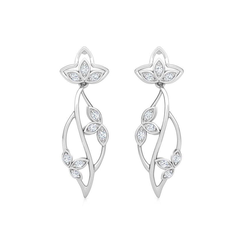 Glowing Petals Diamond Drop Earrings Glowing Petals Diamond Drop Earrings