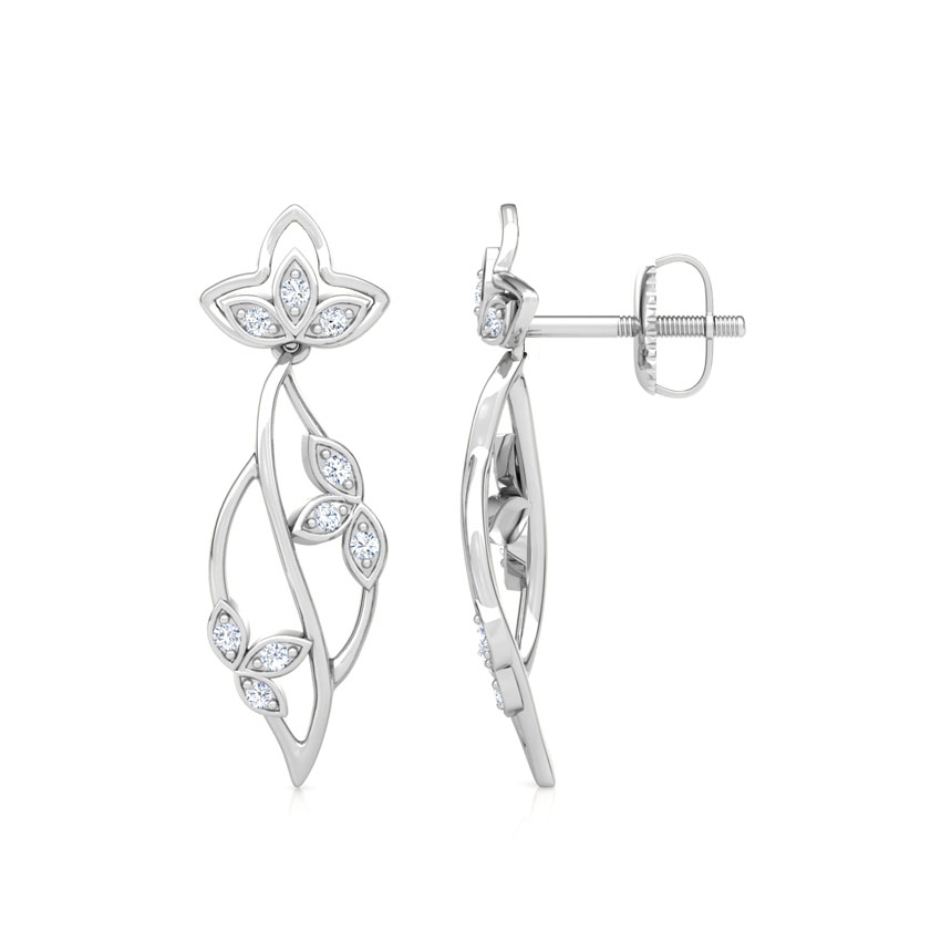 Glowing Petals Diamond Drop Earrings Glowing Petals Diamond Drop Earrings