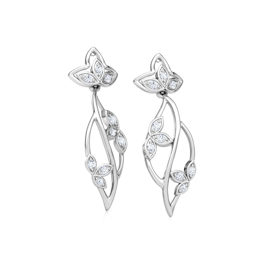 Glowing Petals Diamond Drop Earrings Glowing Petals Diamond Drop Earrings