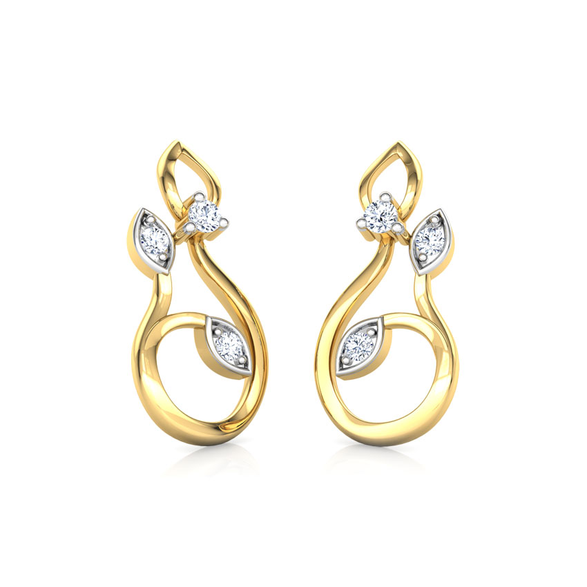 Glinting Petals Stud Earrings