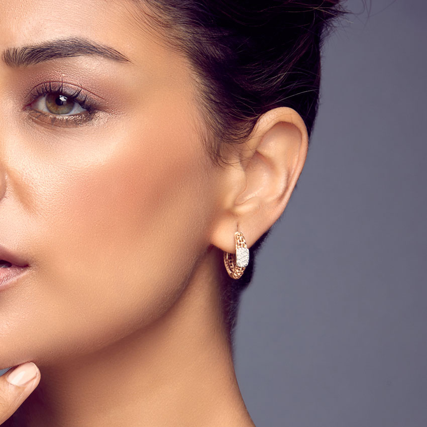 Trendy Twill Hoop Earrings
