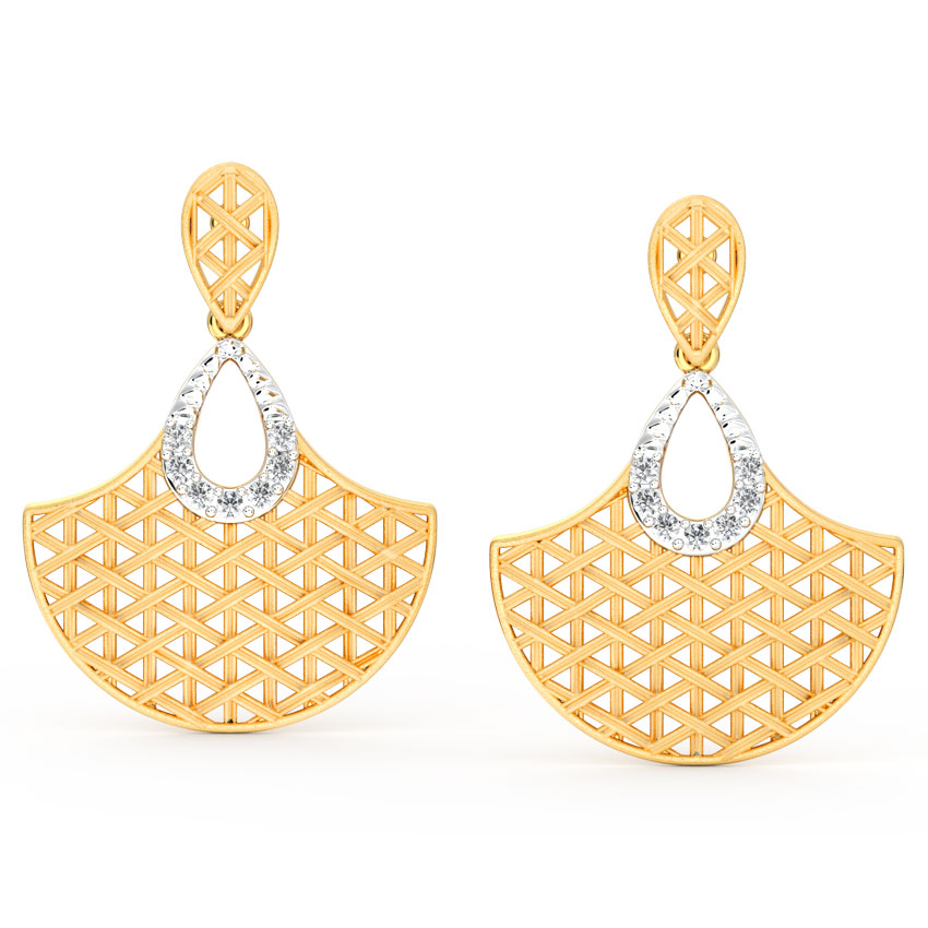 Flare Interlaced Diamond Drop Earrings Flare Interlaced Diamond Drop Earrings