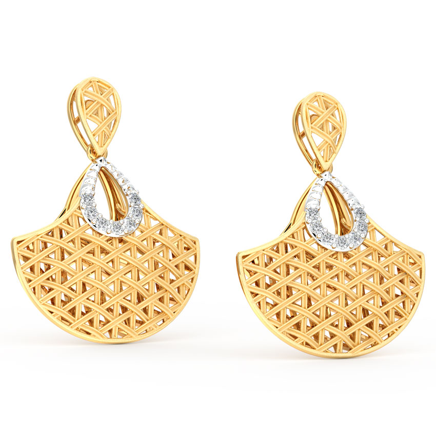 Flare Interlaced Diamond Drop Earrings Flare Interlaced Diamond Drop Earrings