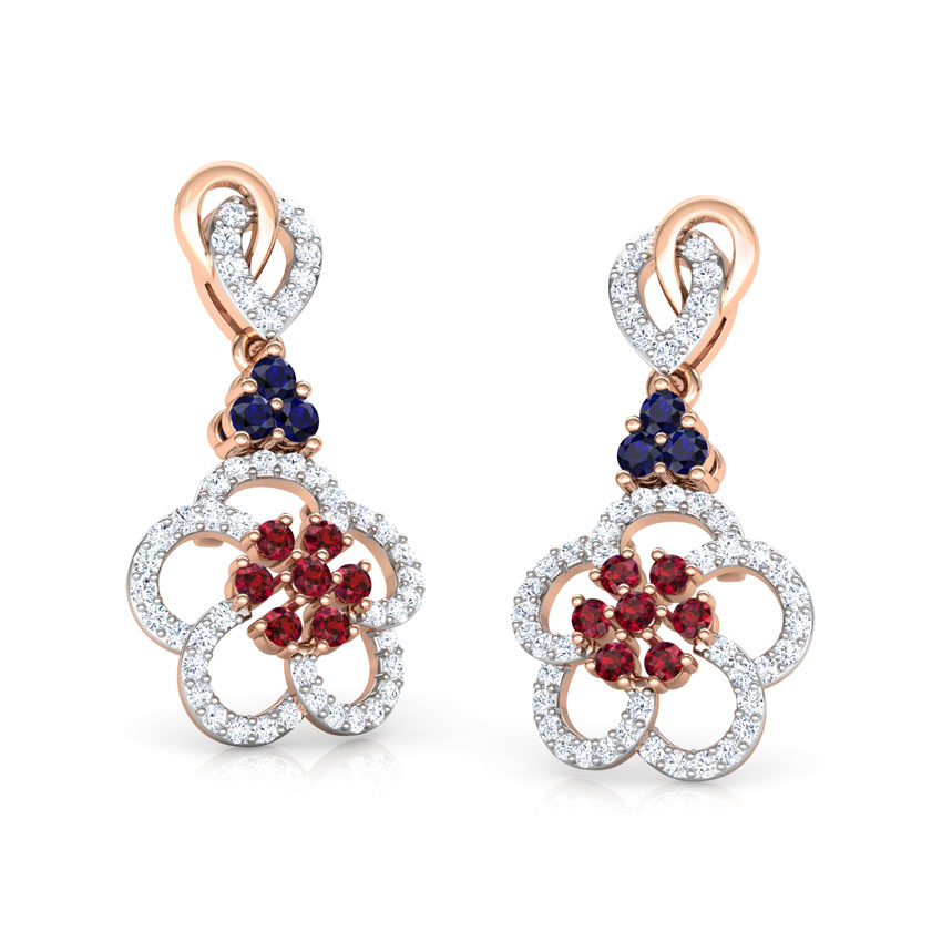 Saanvi Vibrant Gemstone Drop Earrings Saanvi Vibrant Gemstone Drop Earrings