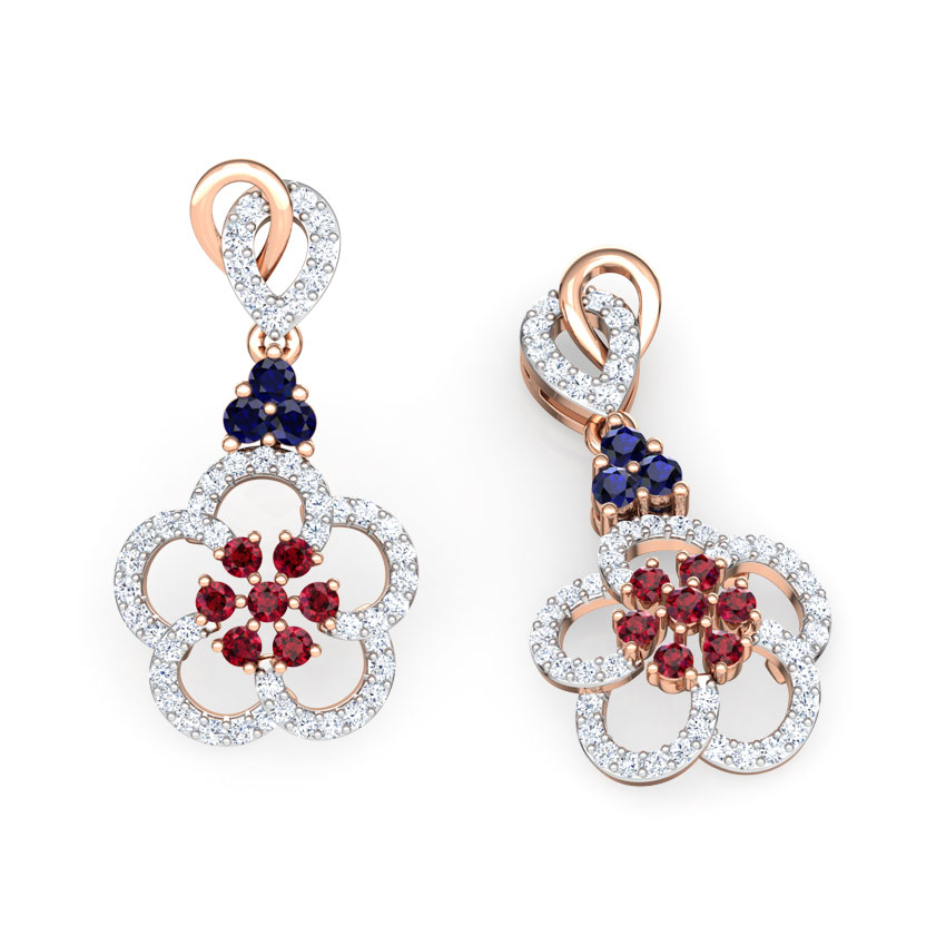 Saanvi Vibrant Gemstone Drop Earrings Saanvi Vibrant Gemstone Drop Earrings