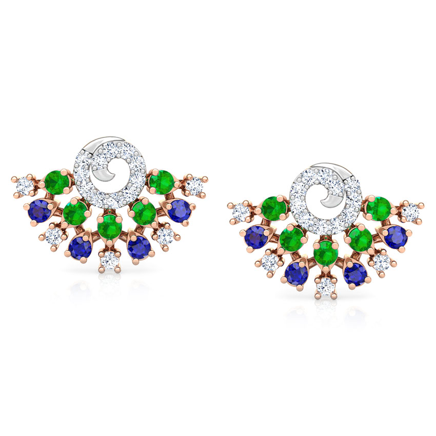 Tanya Vibrant Gemstone Stud Earrings Tanya Vibrant Gemstone Stud Earrings