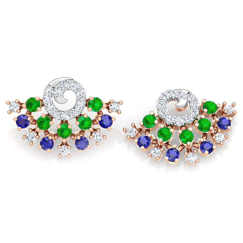 Tanya Vibrant Gemstone Stud Earrings Tanya Vibrant Gemstone Stud Earrings