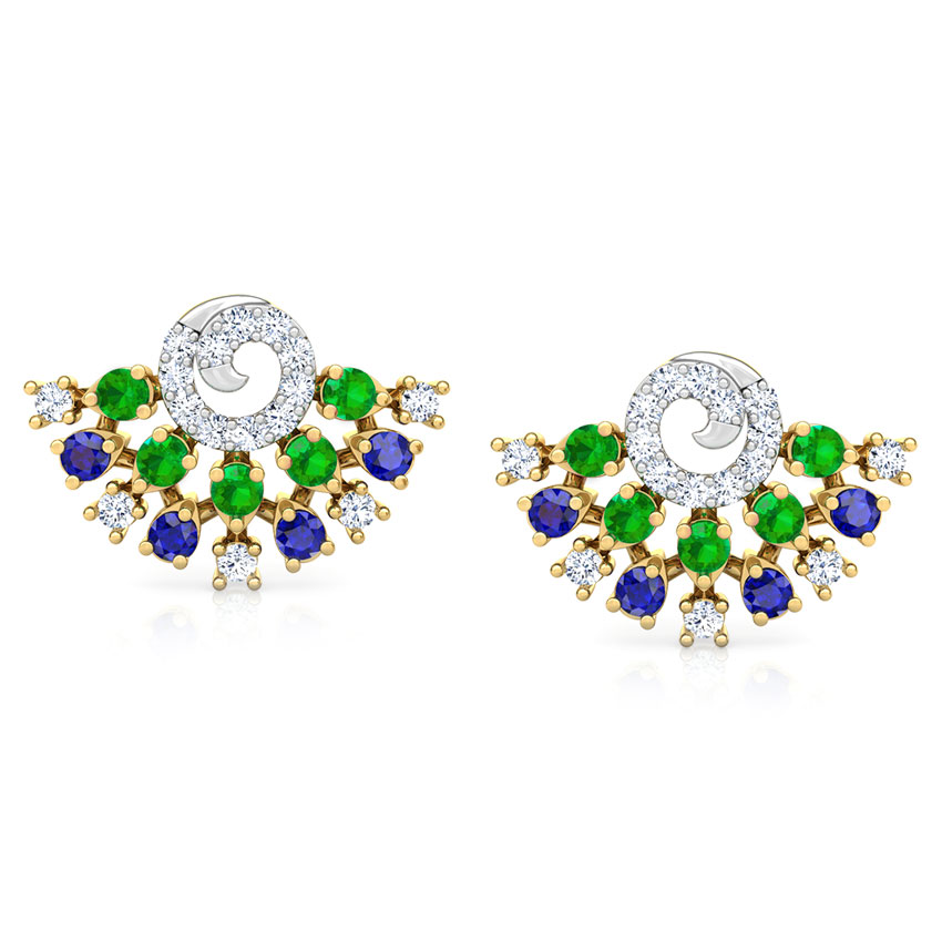 Tanya Vibrant Gemstone Stud Earrings Tanya Vibrant Gemstone Stud Earrings