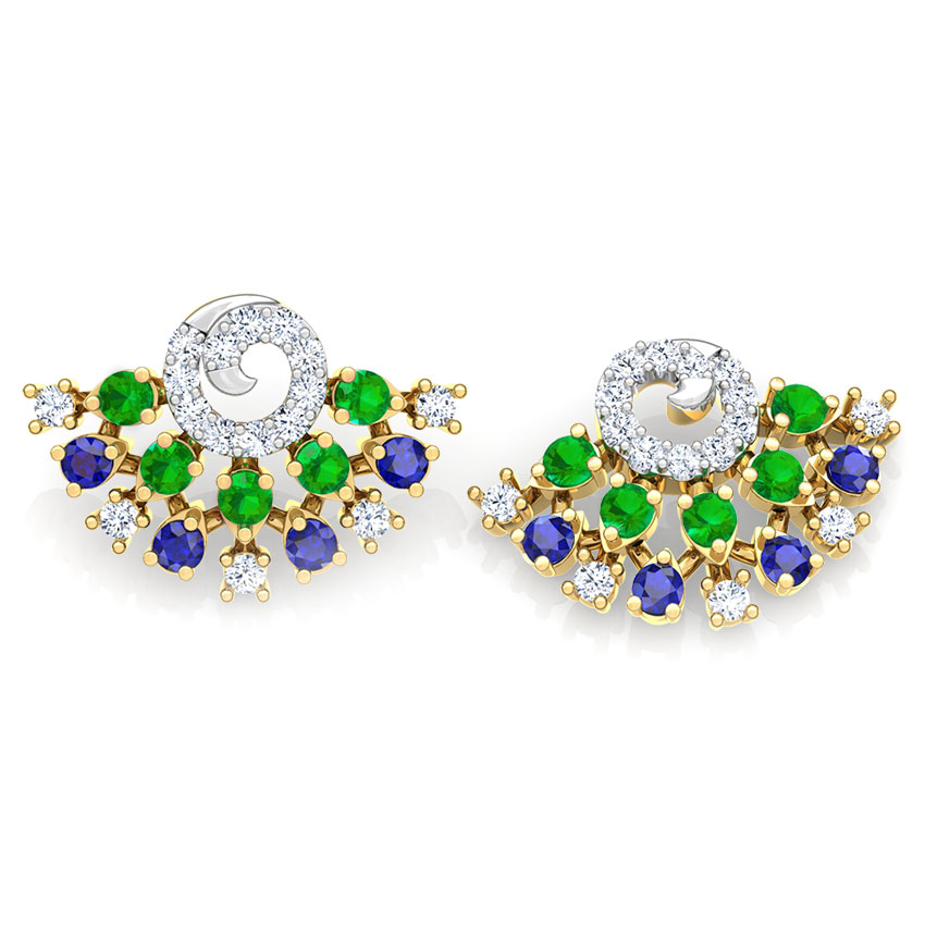 Tanya Vibrant Gemstone Stud Earrings Tanya Vibrant Gemstone Stud Earrings