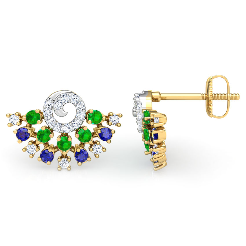 Tanya Vibrant Gemstone Stud Earrings Tanya Vibrant Gemstone Stud Earrings