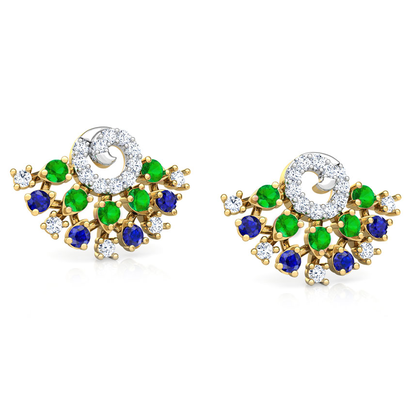 Tanya Vibrant Gemstone Stud Earrings Tanya Vibrant Gemstone Stud Earrings