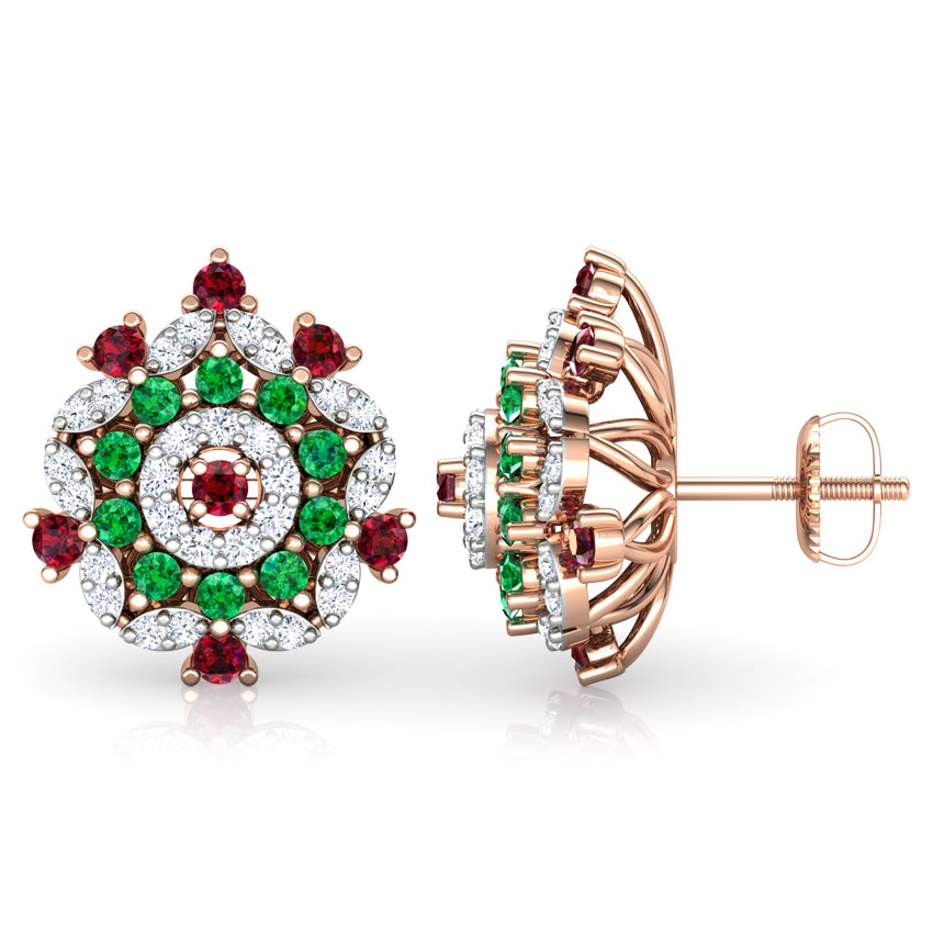 Tara Vibrant Gemstone Stud Earrings Tara Vibrant Gemstone Stud Earrings