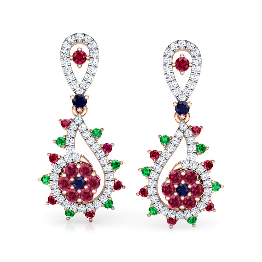 Pia Vibrant Gemstone Drop Earrings Pia Vibrant Gemstone Drop Earrings