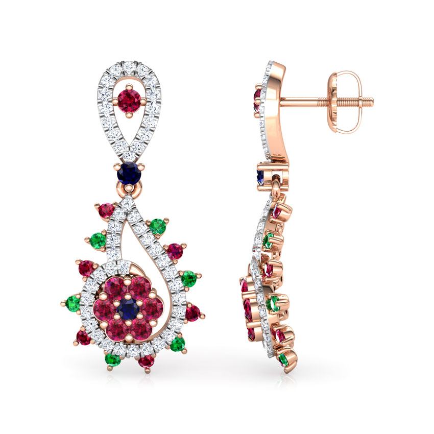 Pia Vibrant Gemstone Drop Earrings Pia Vibrant Gemstone Drop Earrings