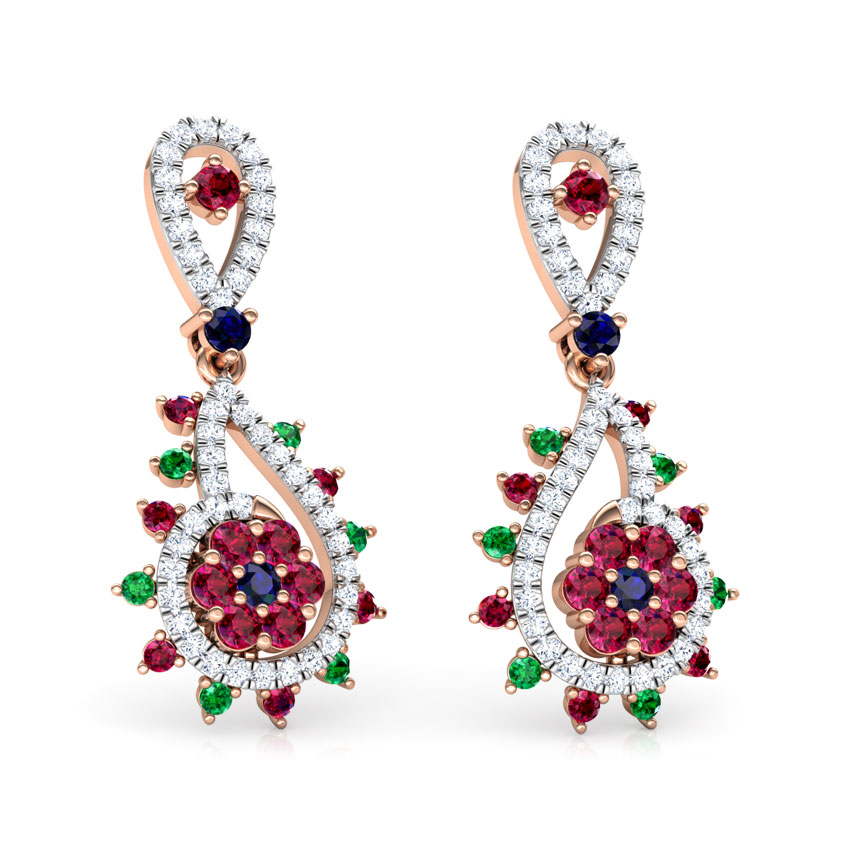 Pia Vibrant Gemstone Drop Earrings Pia Vibrant Gemstone Drop Earrings