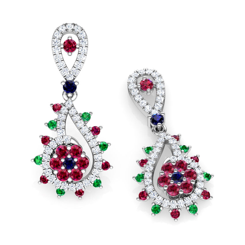 Pia Vibrant Gemstone Drop Earrings Pia Vibrant Gemstone Drop Earrings