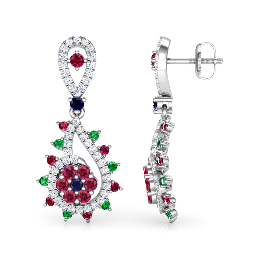 Pia Vibrant Gemstone Drop Earrings Pia Vibrant Gemstone Drop Earrings