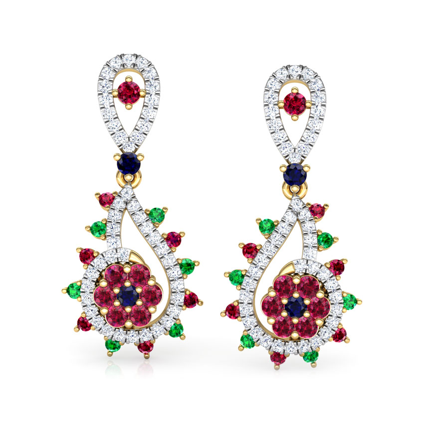 Pia Vibrant Gemstone Drop Earrings Pia Vibrant Gemstone Drop Earrings