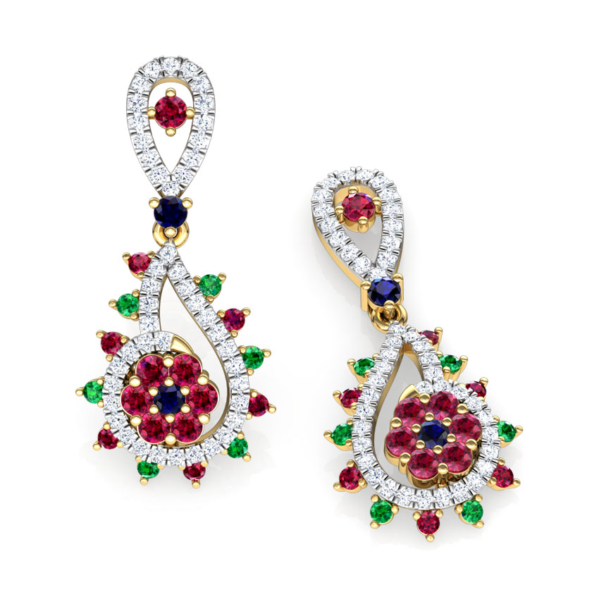 Pia Vibrant Gemstone Drop Earrings Pia Vibrant Gemstone Drop Earrings