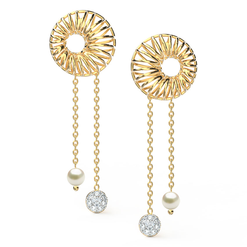 Orb String Art Drop Earrings