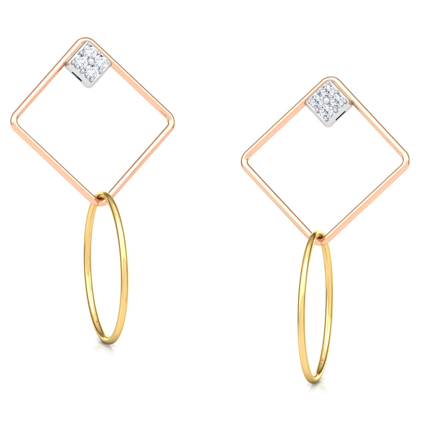 Quad Sparkle Drop Earrings