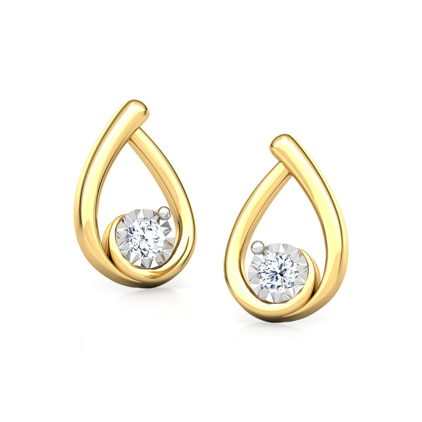 Drop Miracle Plate Stud Earrings