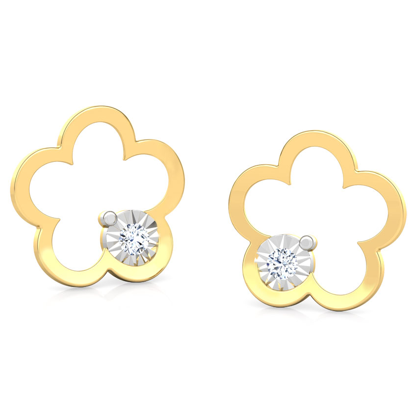 Buttercup Miracle Plate Stud Earrings