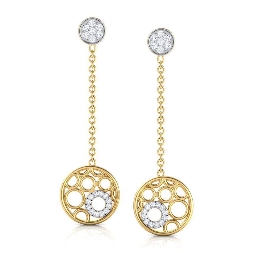 Bubbles Diamond Drop Earrings