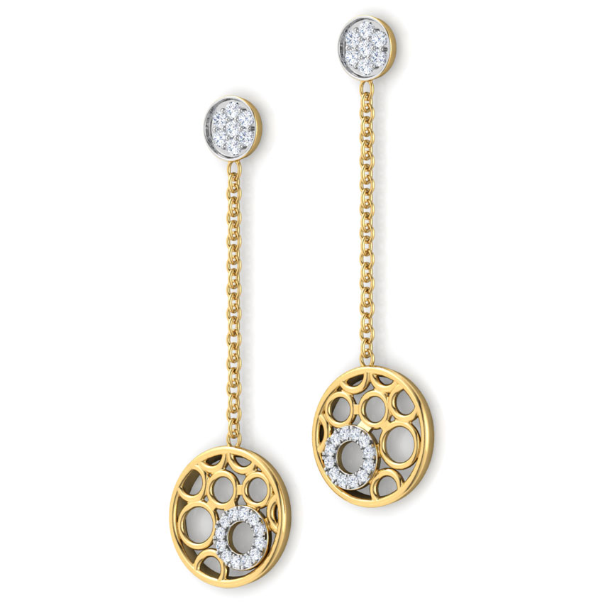 Bubbles Diamond Drop Earrings