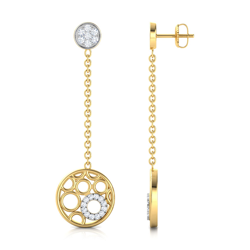 Bubbles Diamond Drop Earrings