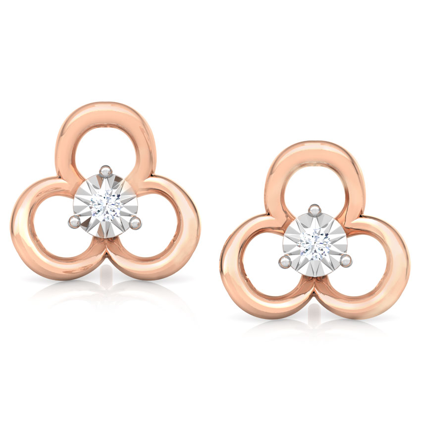 Trillium Miracle Plate Stud Earrings