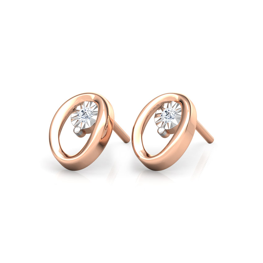 Oval Miracle Plate Stud Earrings