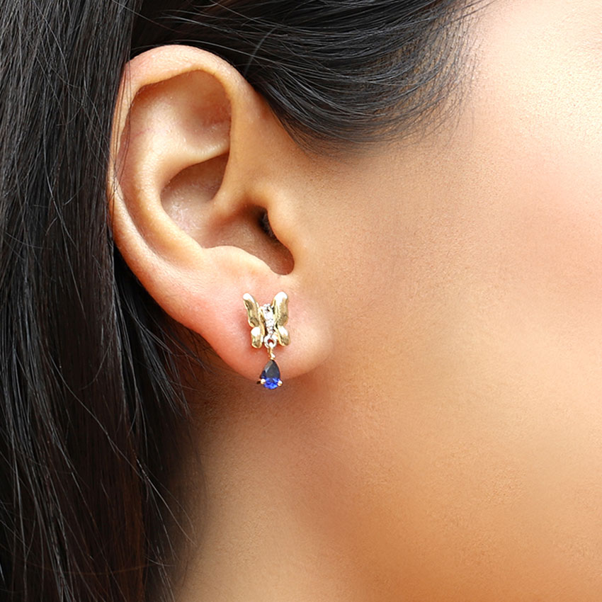 Diya Butterfly Drop Earrings