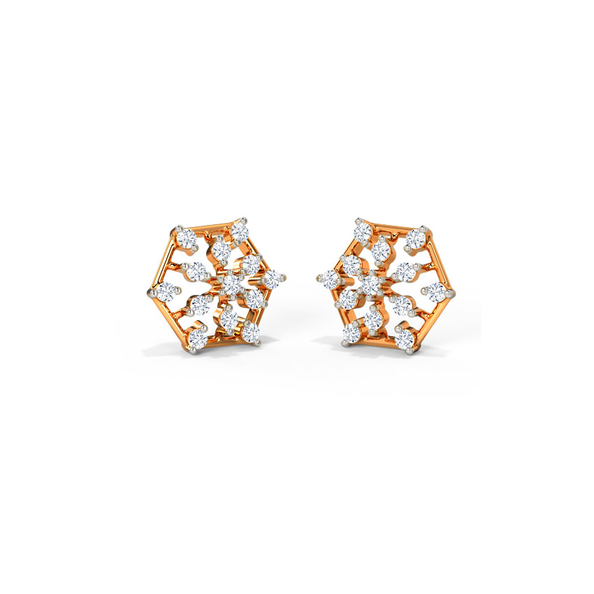 Magic Scatter Diamond Stud Earrings