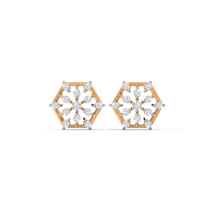 Magic Scatter Diamond Stud Earrings