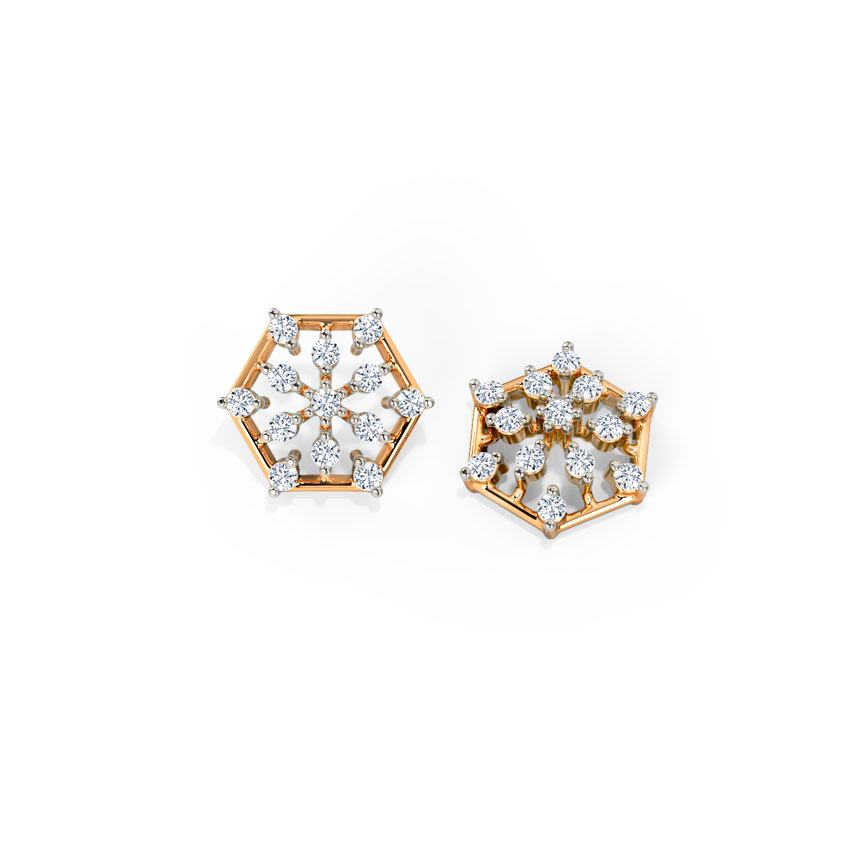 Magic Scatter Diamond Stud Earrings