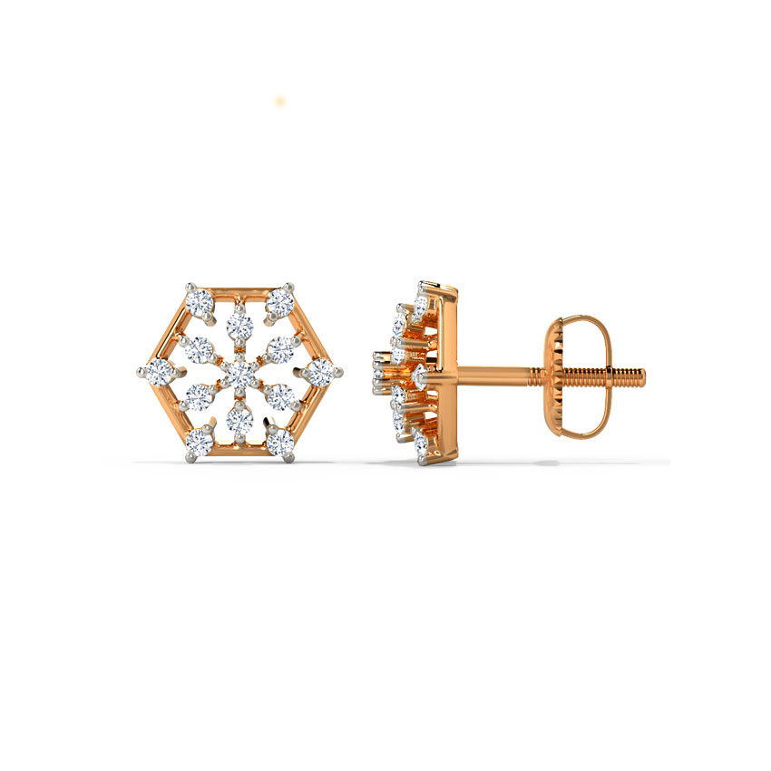 Magic Scatter Diamond Stud Earrings