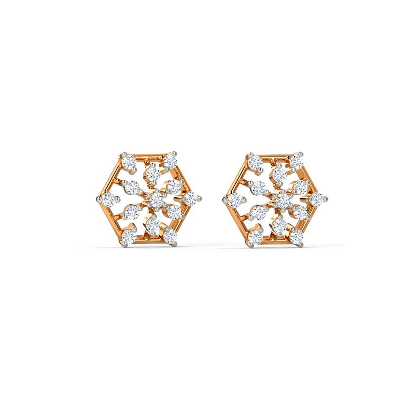Magic Scatter Diamond Stud Earrings